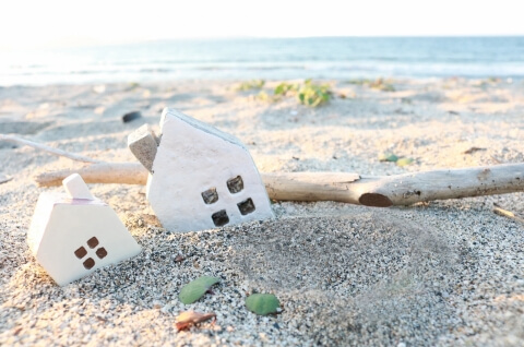 浜辺の家模型